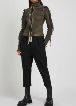 Gary distressed cotton-blend jacket