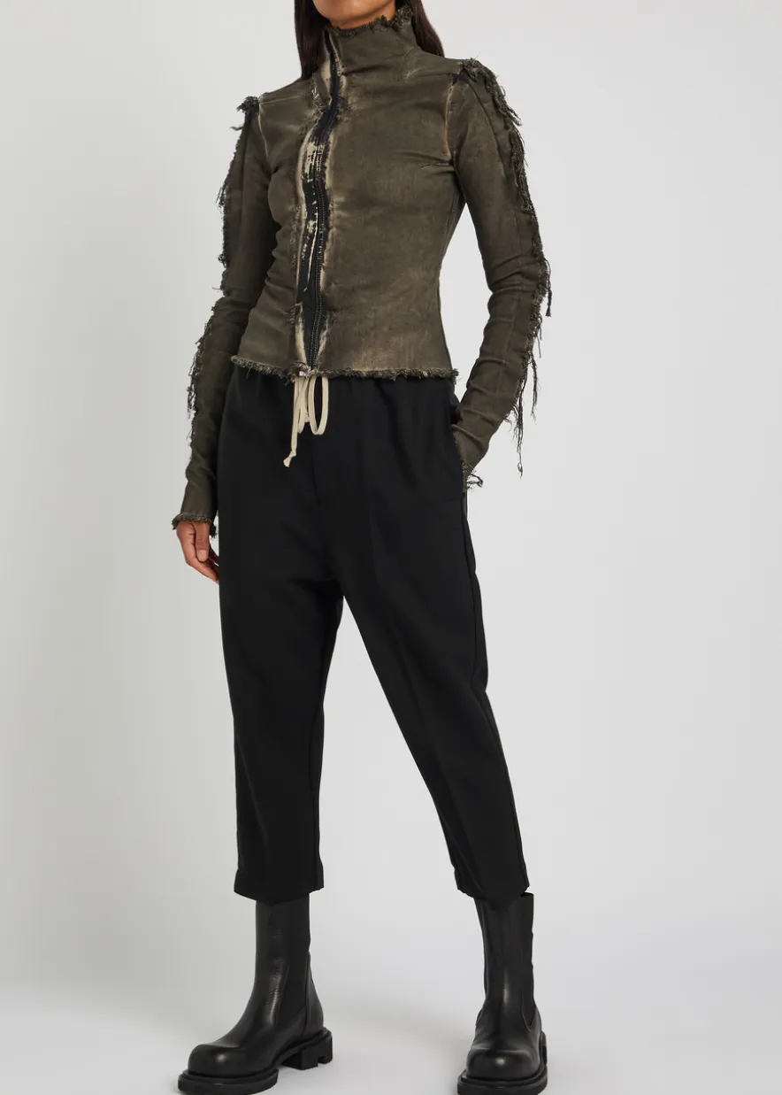 Gary distressed cotton-blend jacket