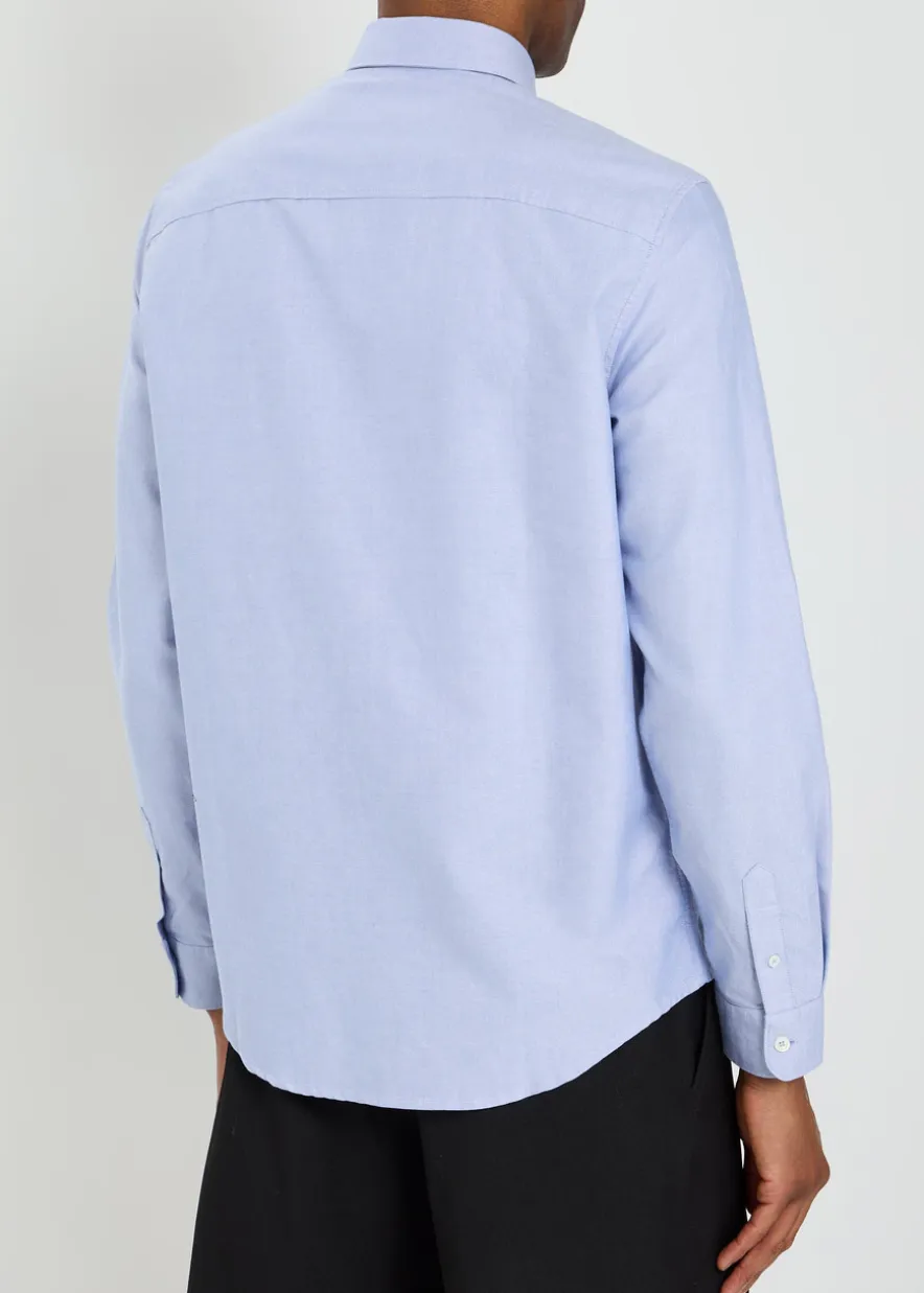 Gary logo-embroidered cotton shirt