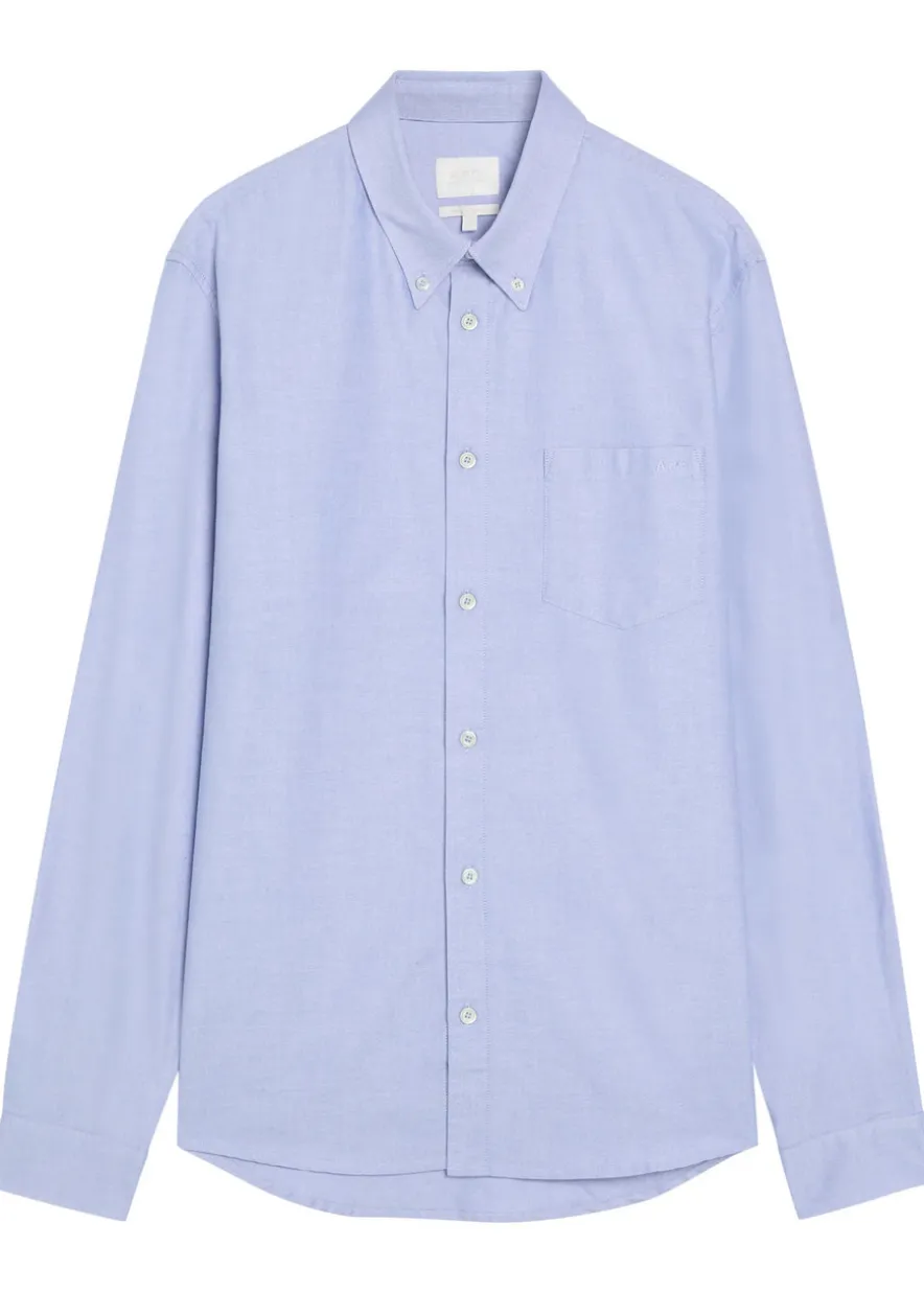 Gary logo-embroidered cotton shirt