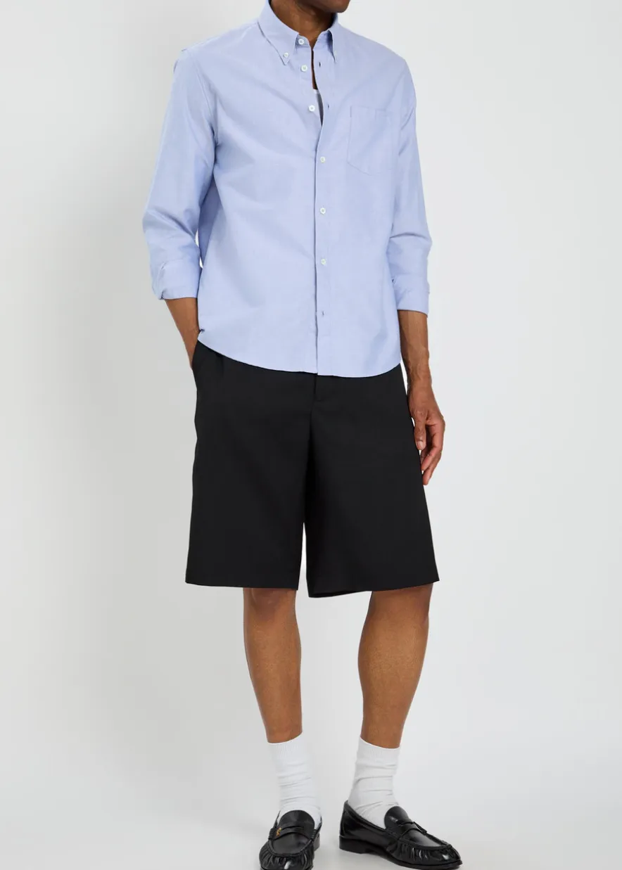Gary logo-embroidered cotton shirt