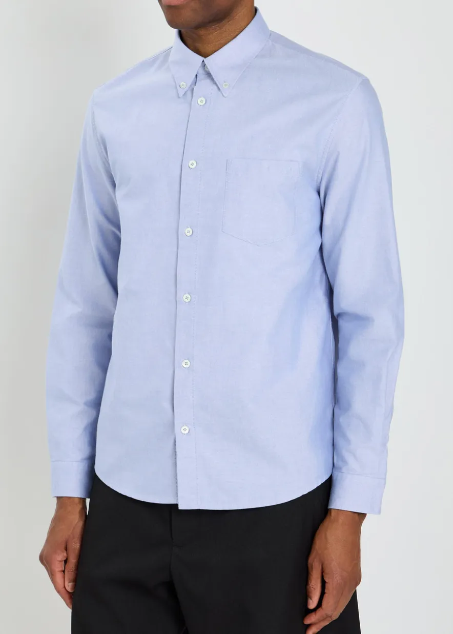 Gary logo-embroidered cotton shirt