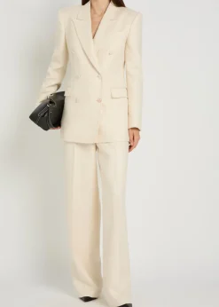 Gavin double-breasted silk and wool-blend blazer