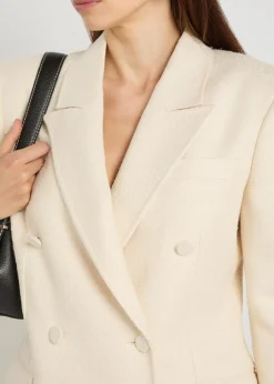 Gavin double-breasted silk and wool-blend blazer