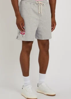 Gecko embroidered cotton-blend sweatshorts