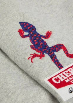 Gecko embroidered cotton-blend sweatshorts