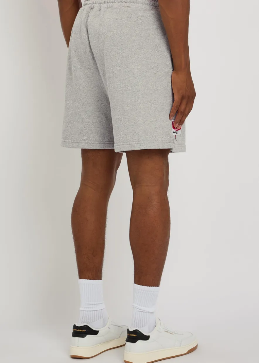 Gecko embroidered cotton-blend sweatshorts