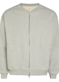 Gecko embroidered zip-through cotton-blend sweatshirt