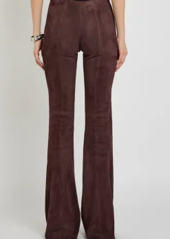 Gege flared-leg suede leggings