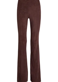 Gege flared-leg suede leggings