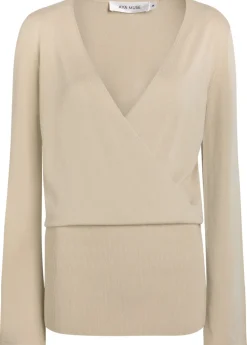 Gema knit mini wrap dress