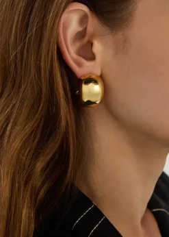 Gemma 14kt gold-plated hoop earrings
