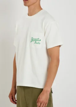Geneva beaded cotton T-shirt