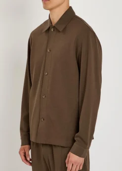 Geneva textured jersey overshirt