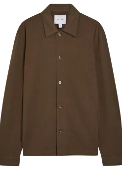 Geneva textured jersey overshirt