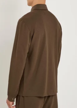 Geneva textured jersey overshirt
