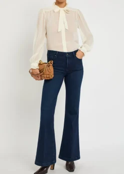 Genevieve flared-leg jeans
