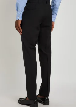 Genius slim-leg wool trousers