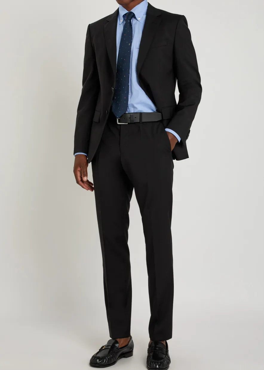 Genius slim-leg wool trousers