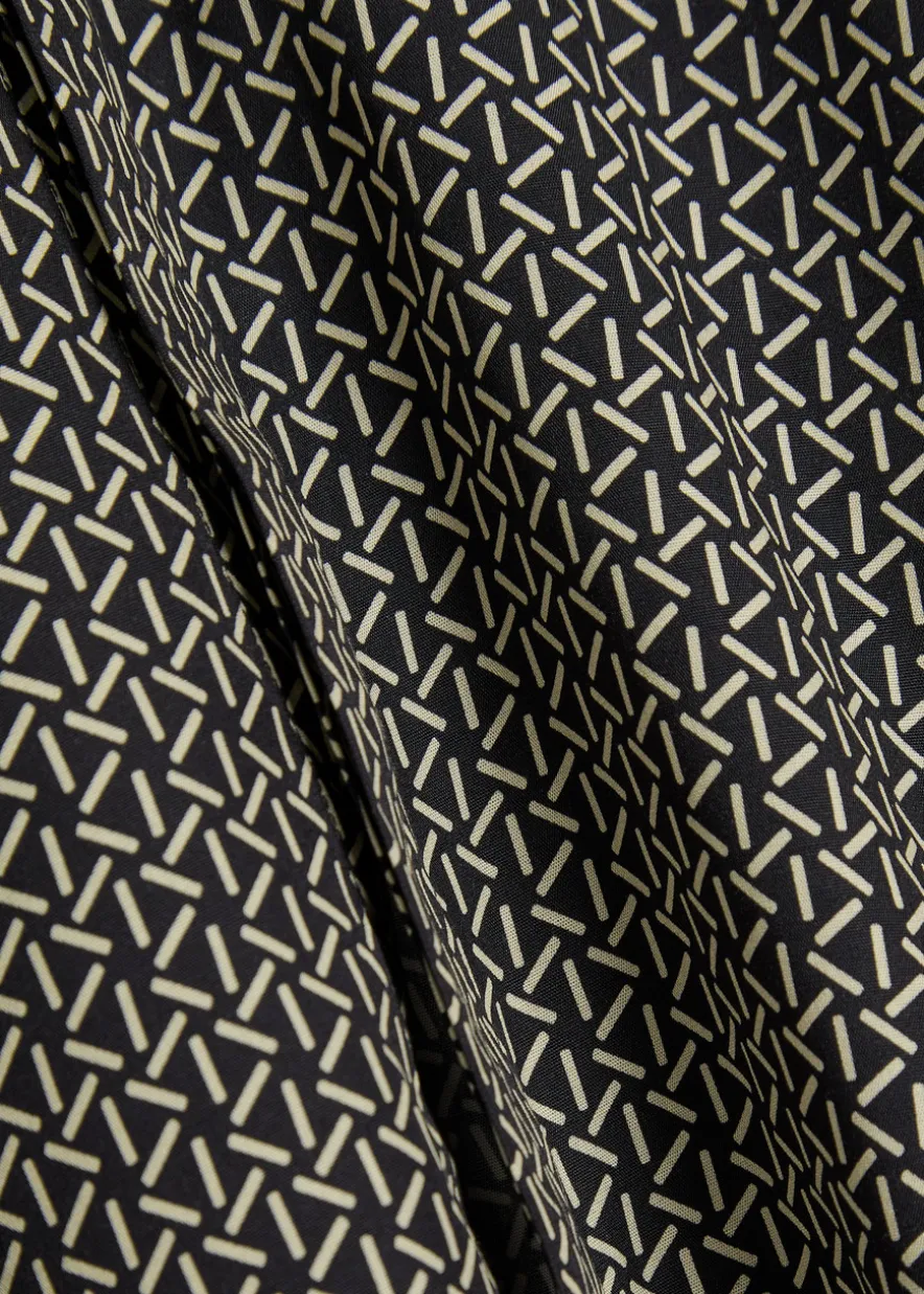Geometric-print lyocell-blend shirt