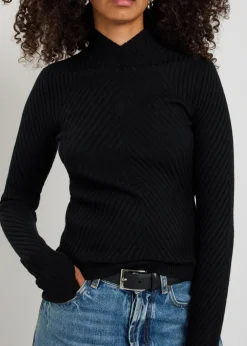 Georgia ribbed merino wool jumper