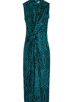 Geri zebra-print jersey maxi dress