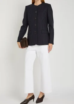 Gertrude pinstriped wool jacket