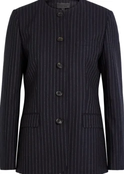 Gertrude pinstriped wool jacket