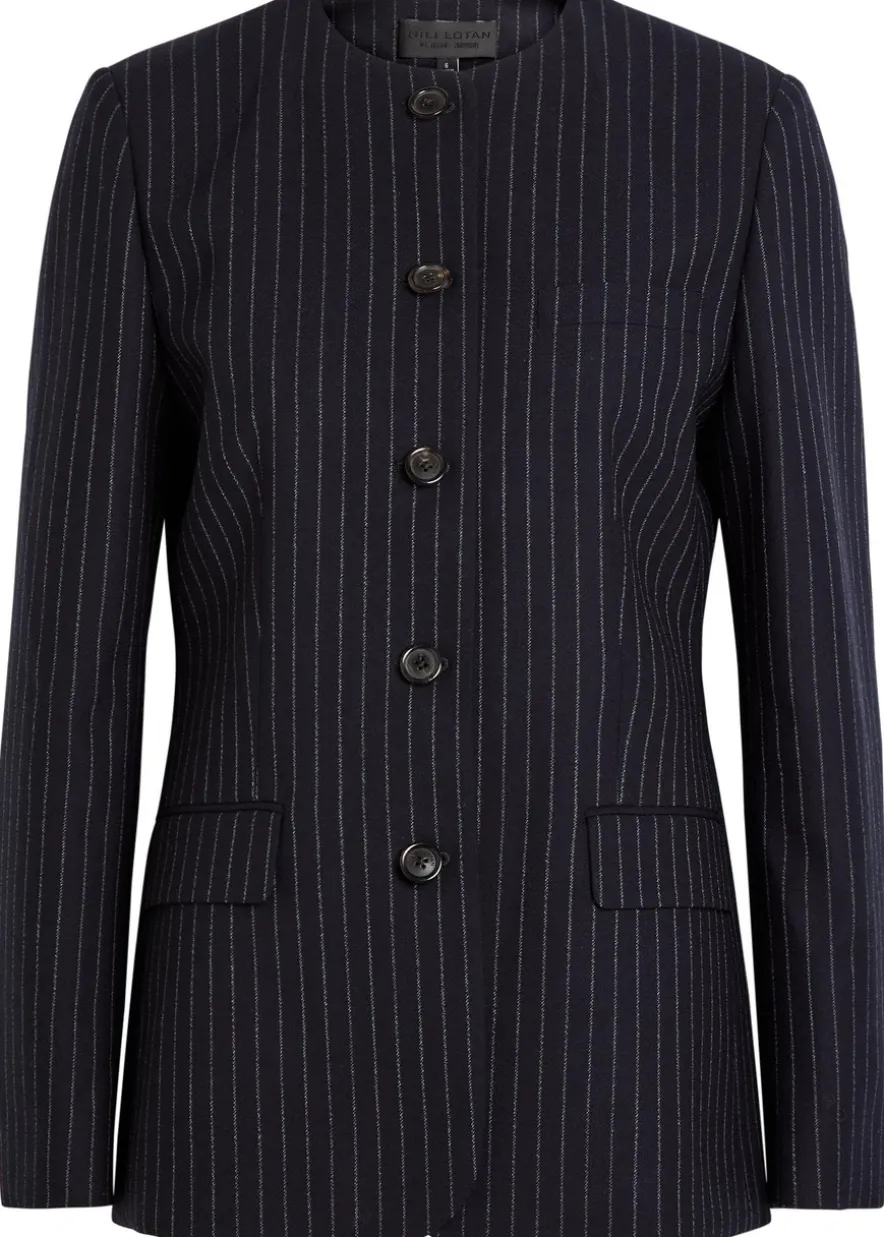 Gertrude pinstriped wool jacket