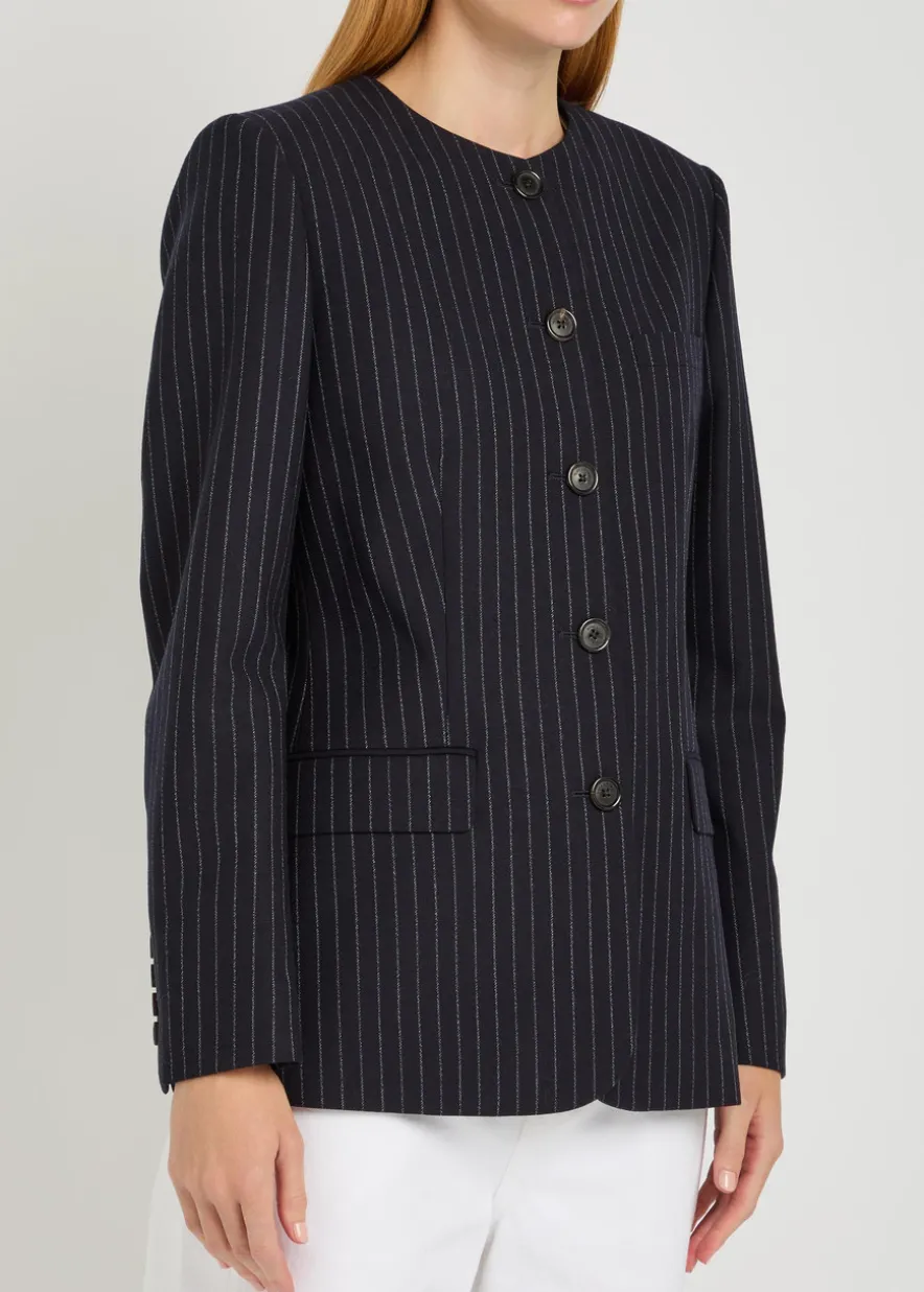 Gertrude pinstriped wool jacket