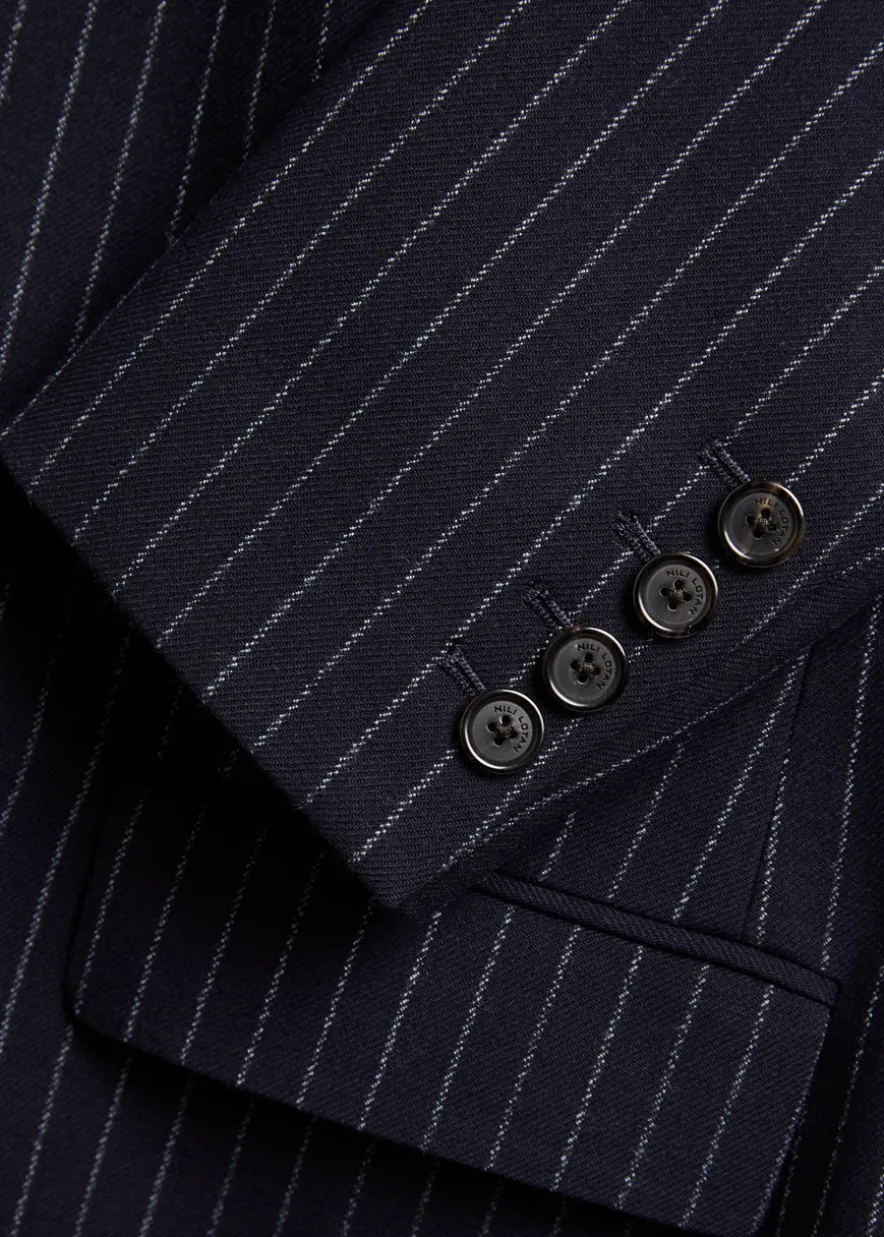 Gertrude pinstriped wool jacket