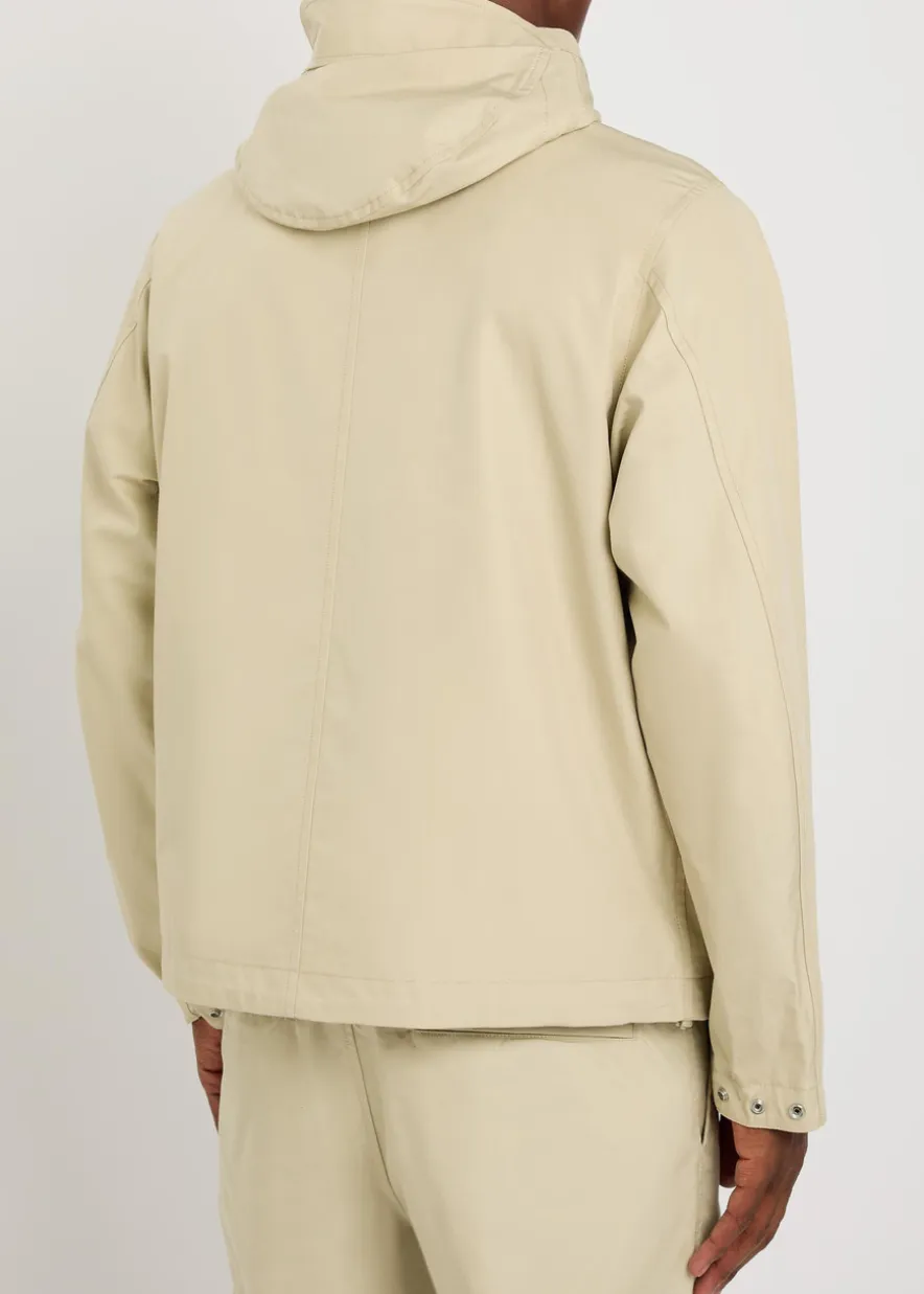 Ghost hooded cotton-poplin parka jacket