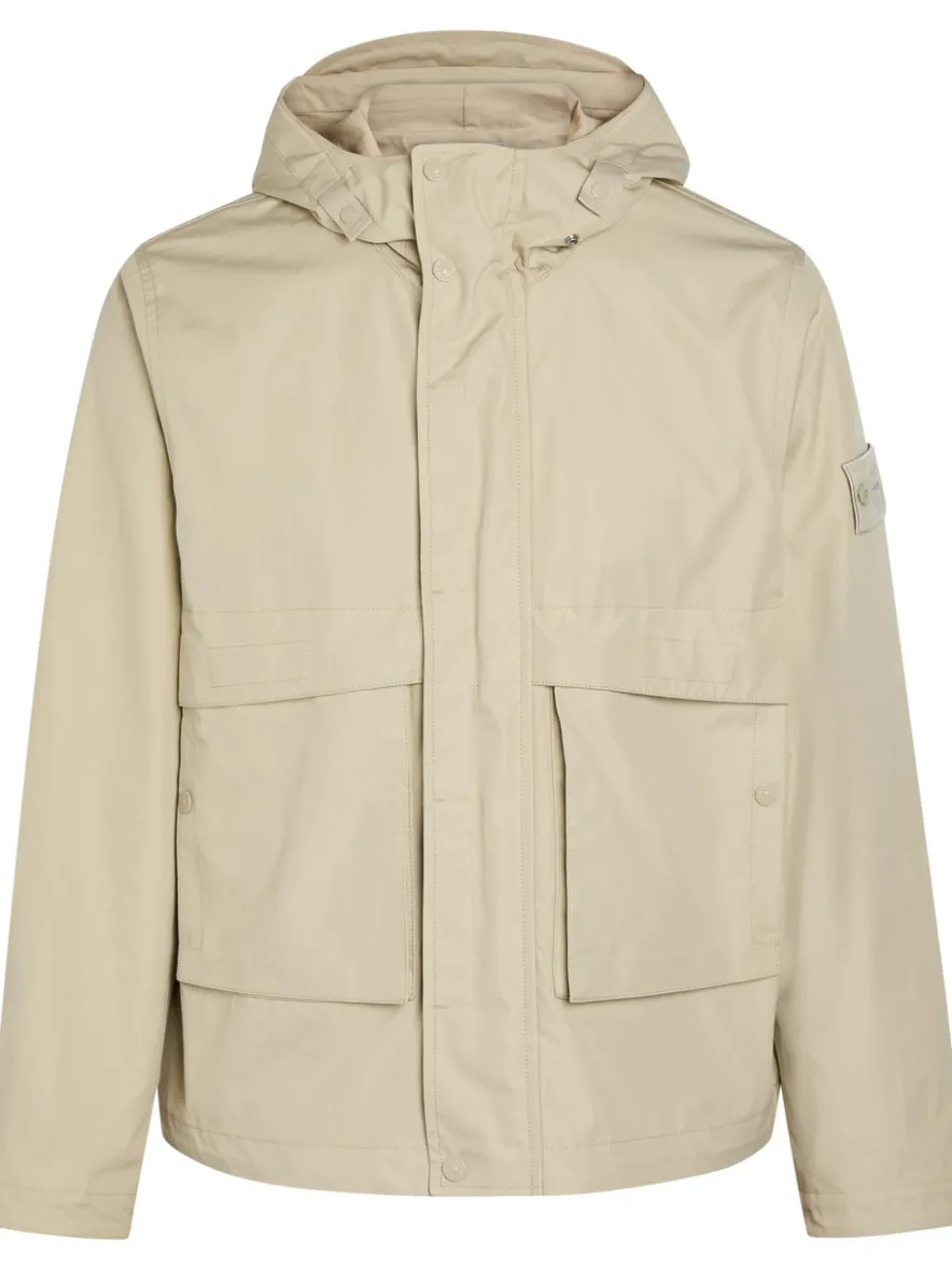 Ghost hooded cotton-poplin parka jacket