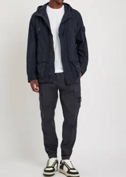 Ghost hooded nylon parka jacket
