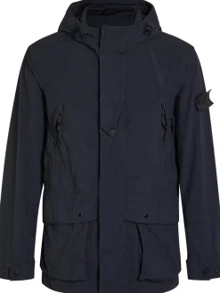 Ghost hooded nylon parka jacket