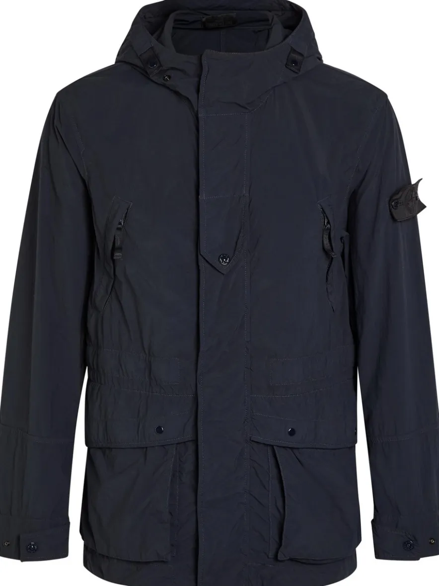 Ghost hooded nylon parka jacket