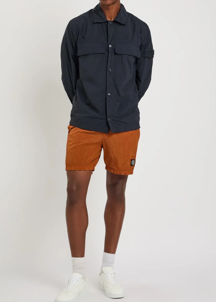 Ghost logo nylon overshirt