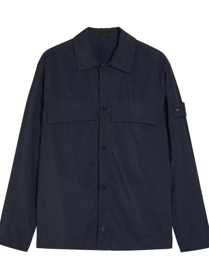 Ghost logo nylon overshirt