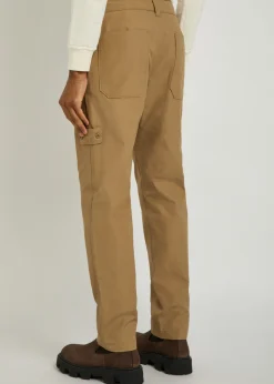 Ghost straight-leg cotton-poplin trousers