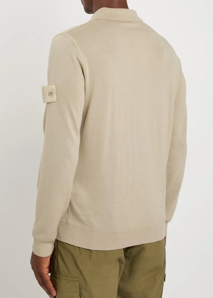 Ghost wool polo top