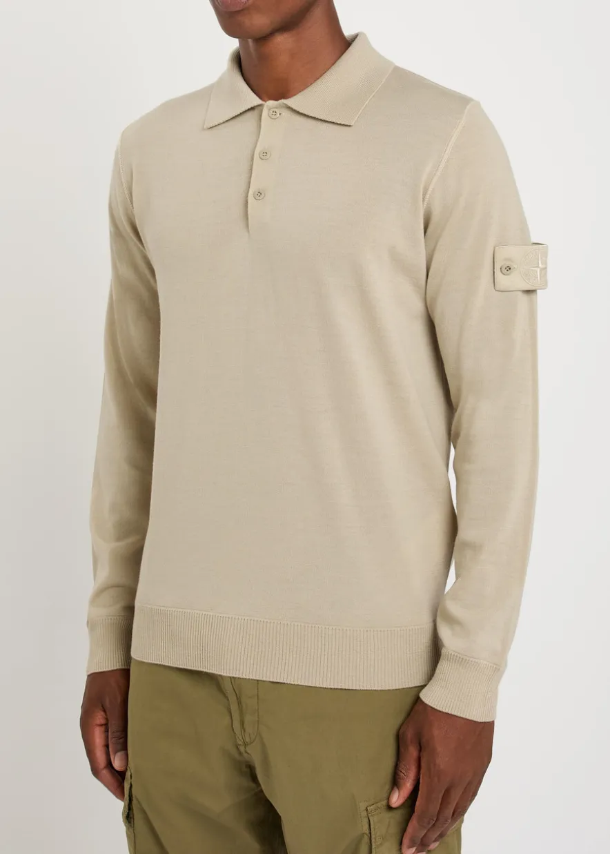 Ghost wool polo top