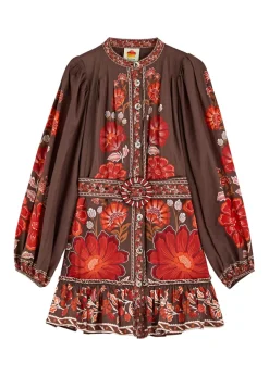 Gigi floral-print cotton-blend mini dress