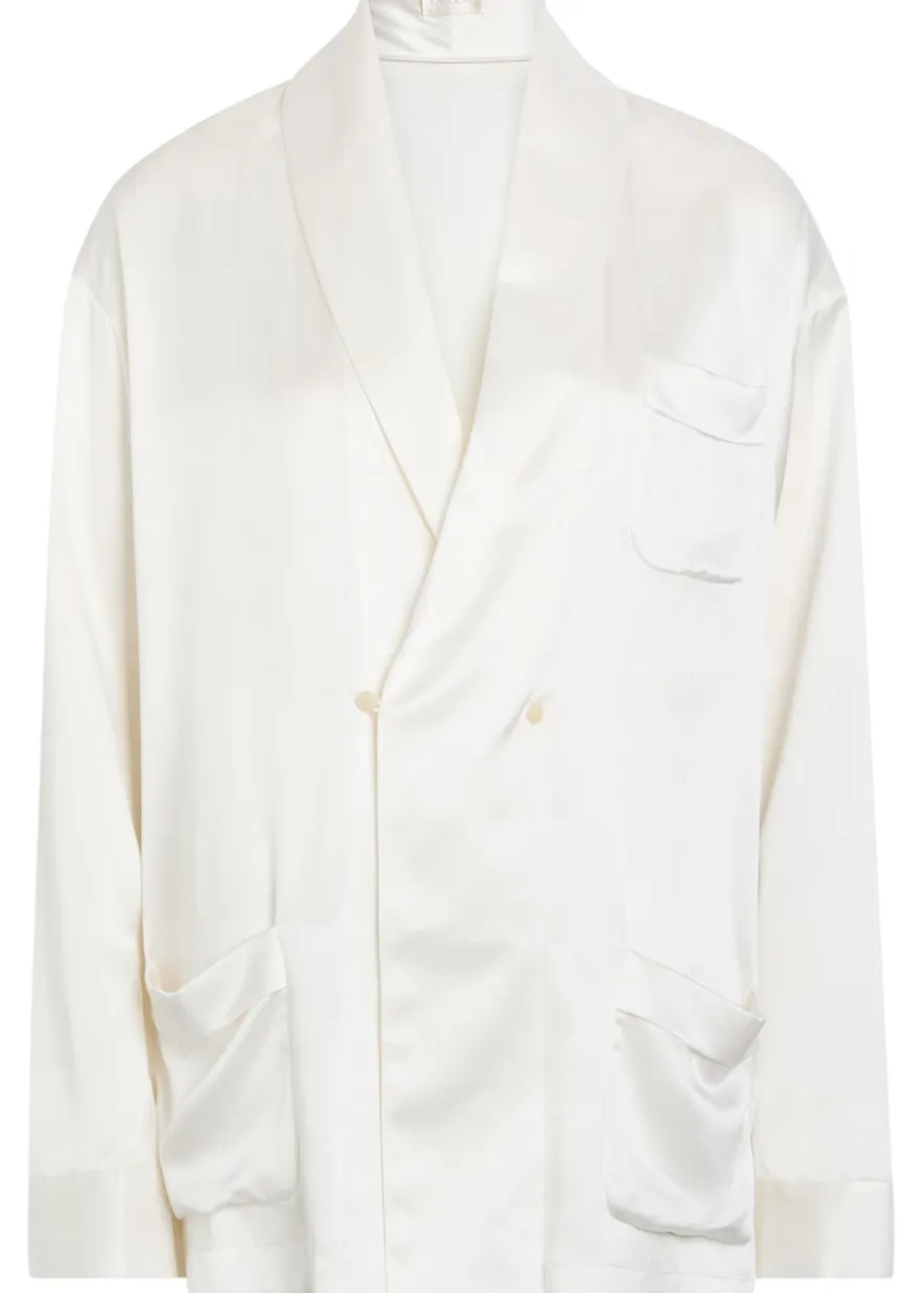 Gilbert double-breasted silk jacket
