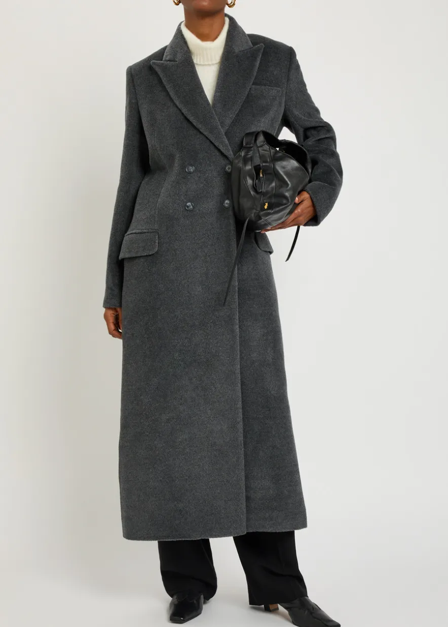 Gilda double-breasted wool coat