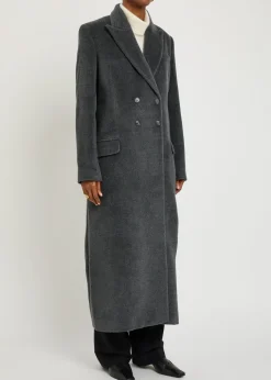 Gilda double-breasted wool coat