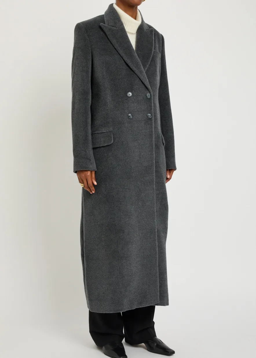 Gilda double-breasted wool coat