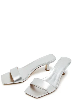 Gilly 55 metallic nappa sandals
