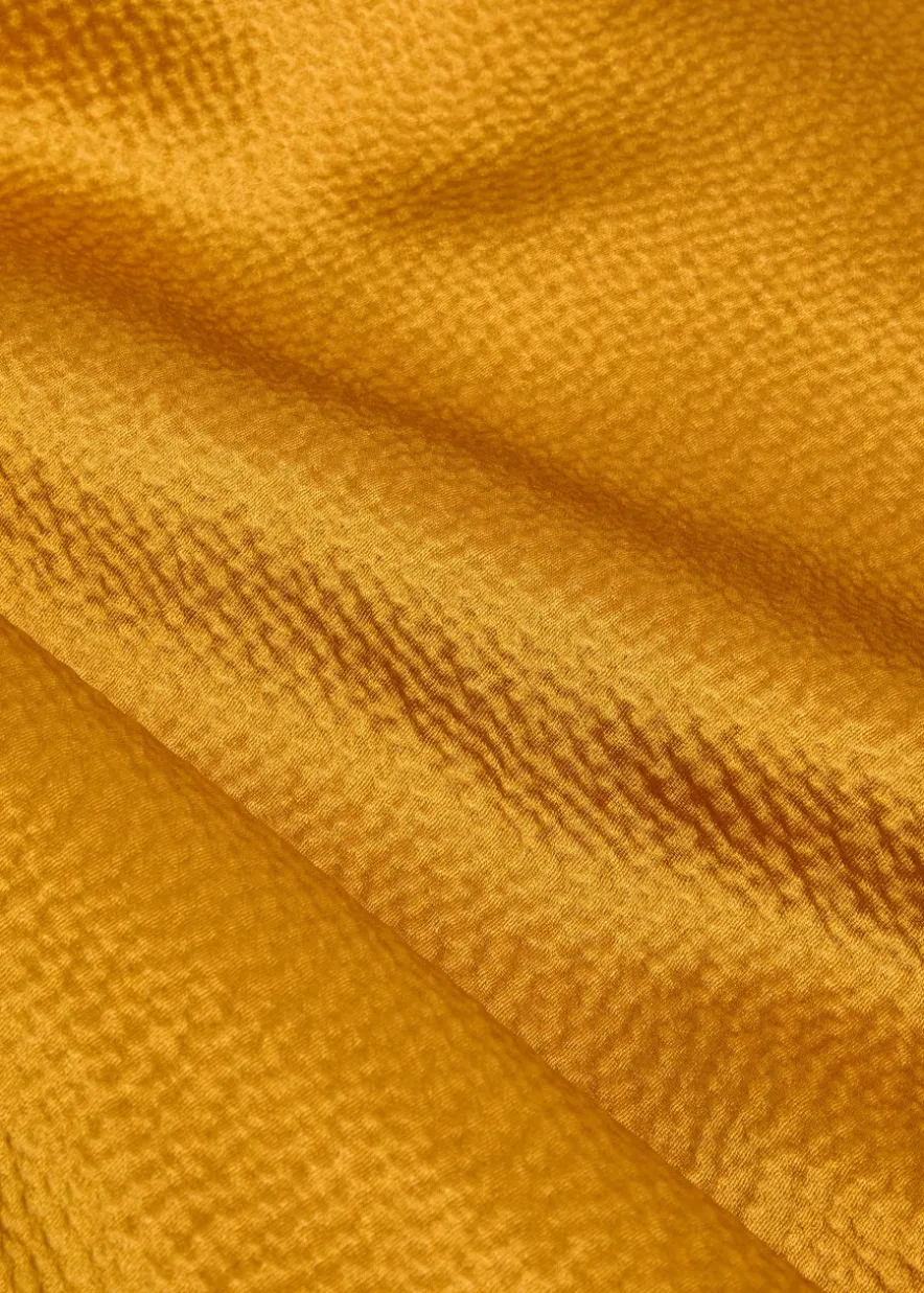 Gio crinkled silk gown