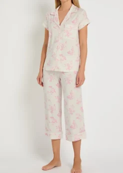 Gisele floral-print jersey pyjama set
