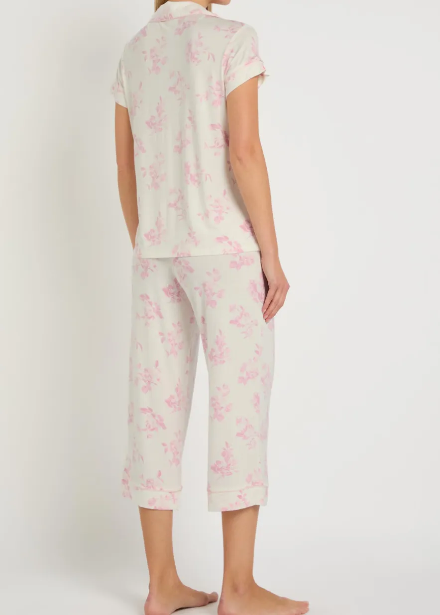 Gisele floral-print jersey pyjama set